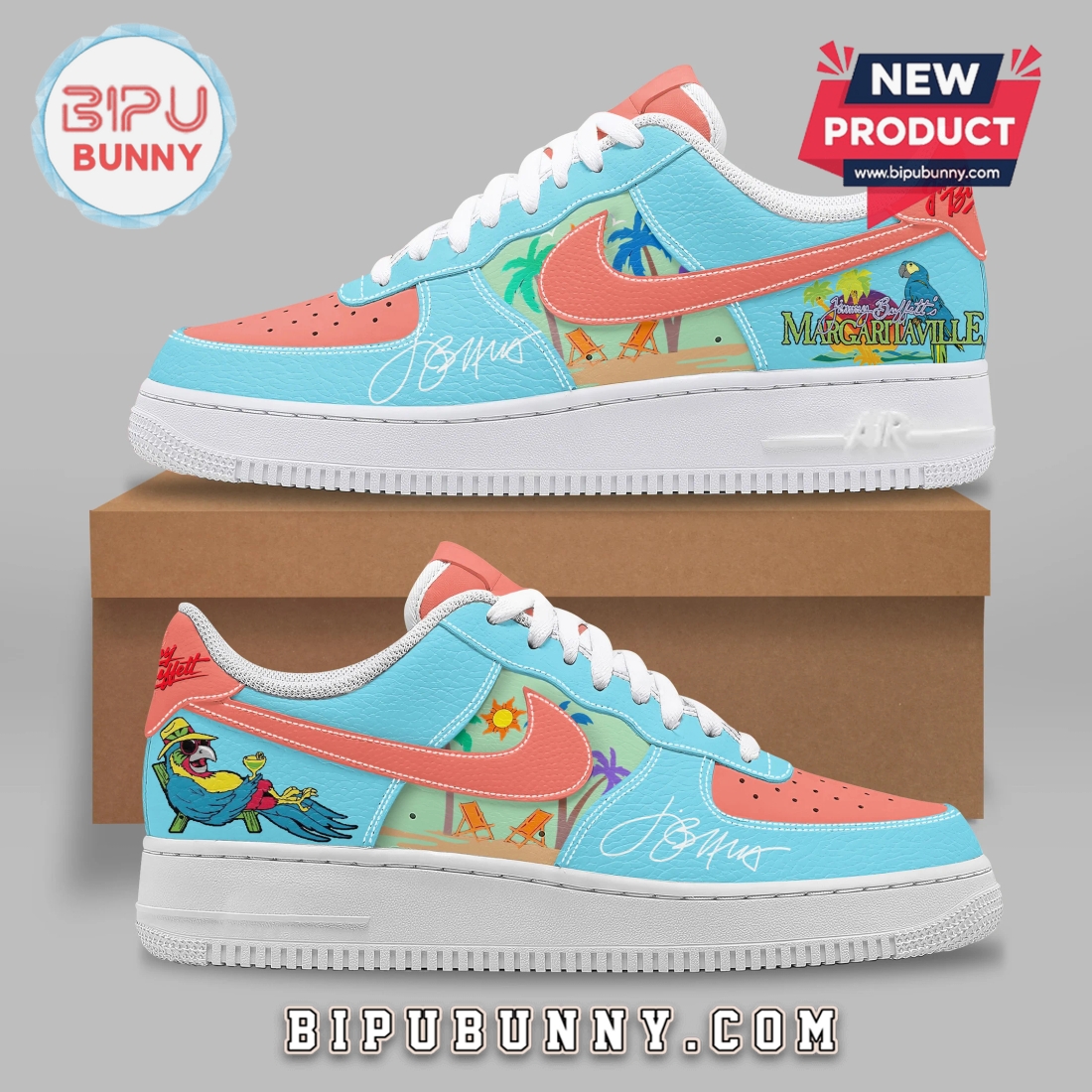 Jimmy Buffett Margaritaville Air Force 1 Sneakers Jimmy Buffett Margaritaville Air Force 1 Sneakers