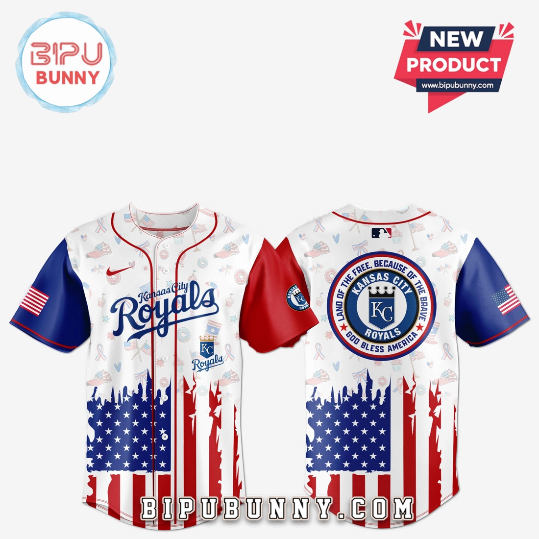 Kansas City Royals Independence Day Baseball Jersey 2025 Kansas City Royals Independence Day Baseball Jersey 2025