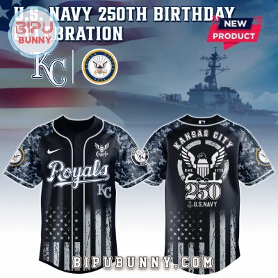 Kansas City Royals MLB x 250 U.S. Navy Baseball Jersey