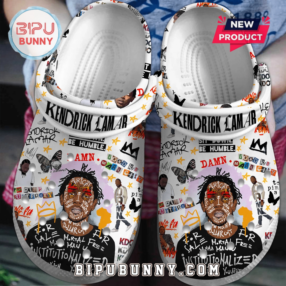 Kendrick Lamar Music Crocs Crocband Clogs Kendrick Lamar Music Crocs Crocband Clogs
