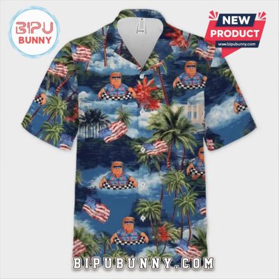 Let’s Go Party With Donald Trump Tropical Hawaiian Aloha Shirt