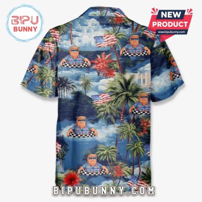 Let’s Go Party With Donald Trump Tropical Hawaiian Aloha Shirt