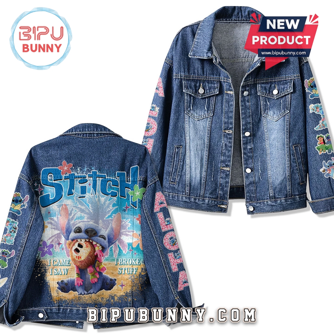 Lilo and Stitch 2025 Summer Denim Jacket Lilo and Stitch 2025 Summer Denim Jacket