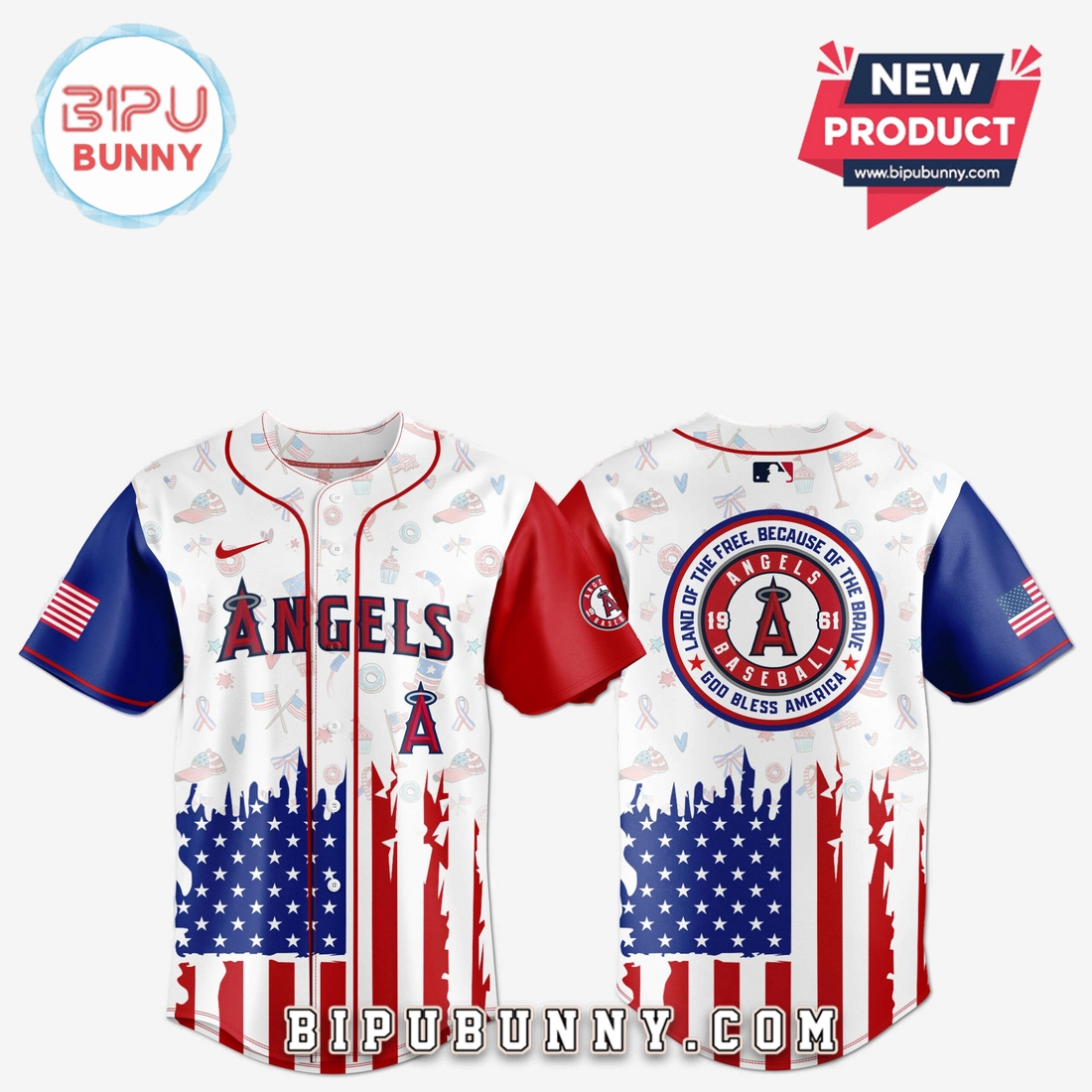 Los Angeles Angels Independence Day Baseball Jersey 2025 Los Angeles Angels Independence Day Baseball Jersey 2025