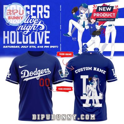 Los Angeles Dodgers Personalized Hololive Night Biboo Shirt