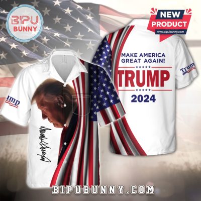 Make America Great Again Trump Signature Hawaiian Shirt