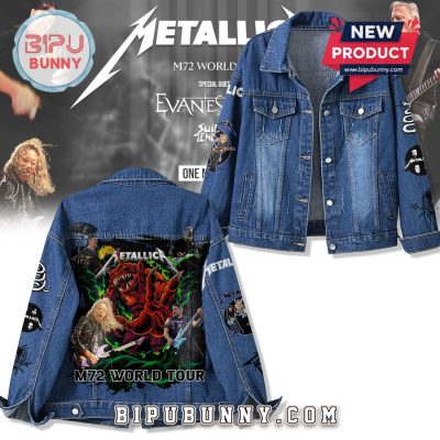 Metallica M72 World Tour 2025 Denim Jacket Metallica M72 World Tour 2025 Denim Jacket
