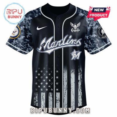 Miami Marlins MLB x 250 U.S. Navy Baseball Jersey