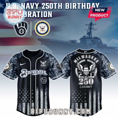 Milwaukee Brewers MLB x 250 U.S. Navy Baseball Jersey