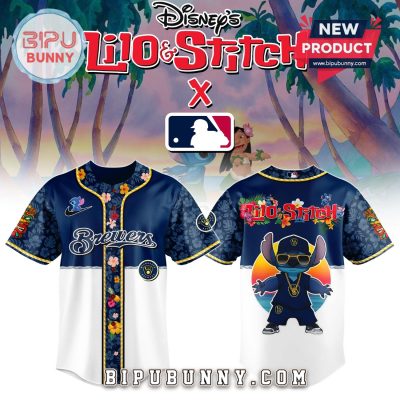 Milwaukee Brewers x Lilo and Stitch Baseball Jersey 2025