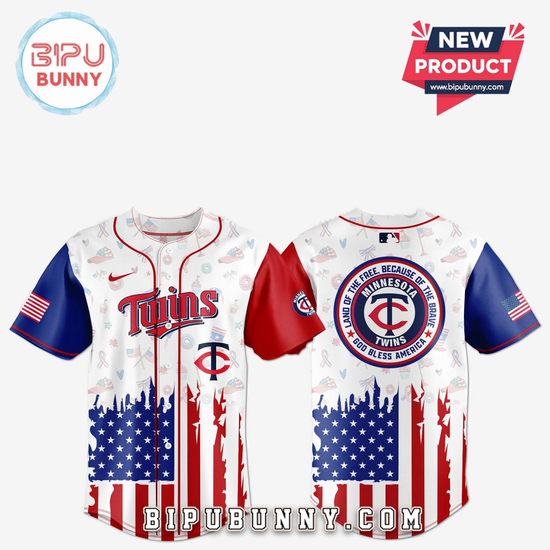 Minnesota Twins Independence Day Baseball Jersey 2025 Minnesota Twins Independence Day Baseball Jersey 2025
