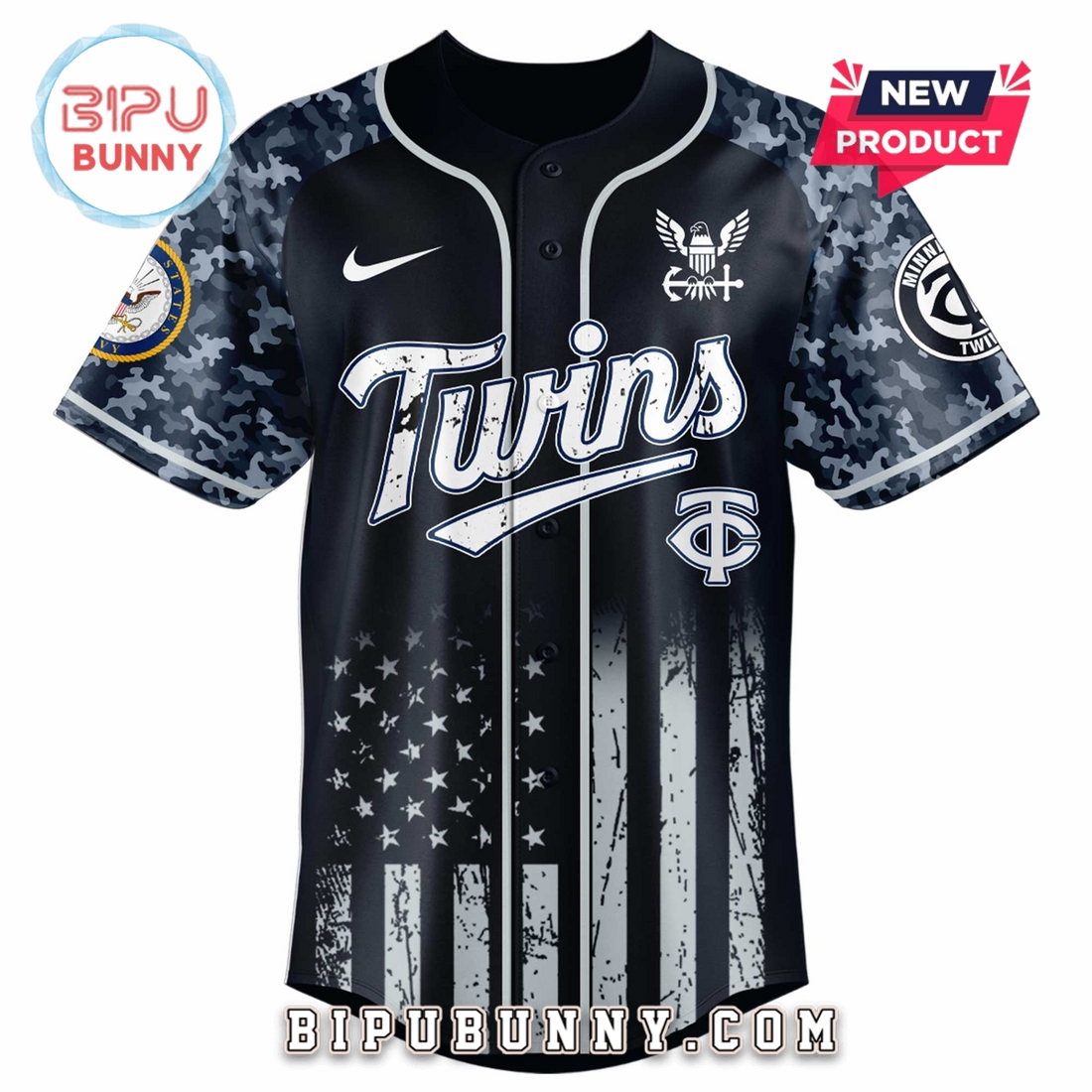 Minnesota Twins MLB x 250 U.S. Navy Baseball Jersey Minnesota Twins MLB x 250 U.S. Navy Baseball Jersey