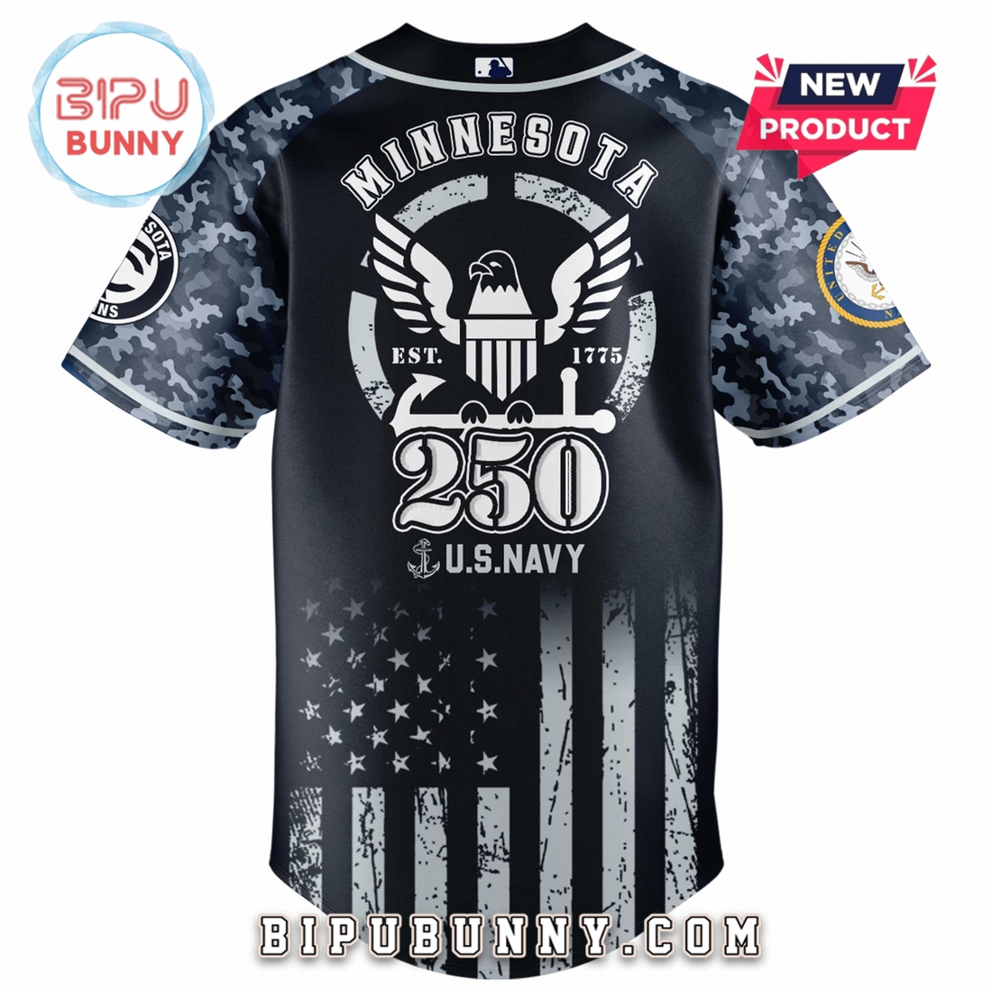 Minnesota Twins MLB x 250 U.S. Navy Baseball Jersey Minnesota Twins MLB x 250 U.S. Navy Baseball Jersey