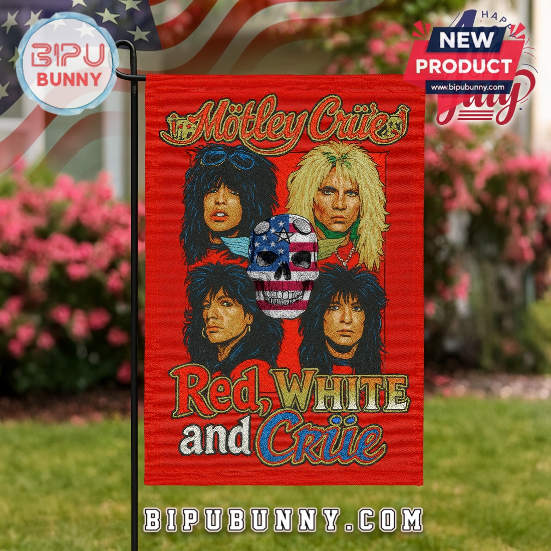 Mötley Crüe 4th Of July Independence Day Flag Mötley Crüe 4th Of July Independence Day Flag