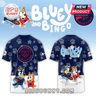 Montreal Alouettes CFL x Bluey and Bingo 2025 Hoodie