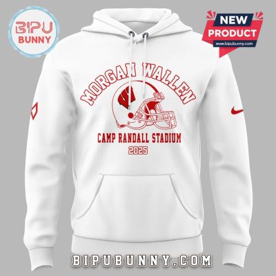 Morgan Wallen x Wisconsin Football White Hoodie And Pants