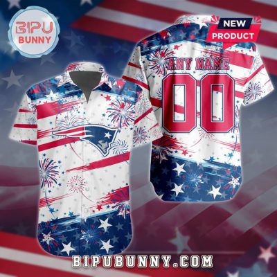 New England Patriots 2025 Independence Day 4th Of July Hawaiian Shirt