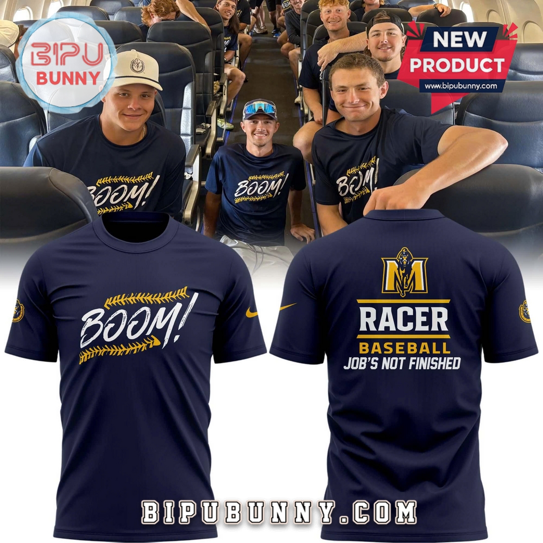 New Job’s Not Finished Murray State Baseball Shirt New Job’s Not Finished Murray State Baseball Shirt