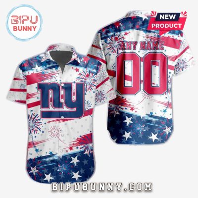 New York Giants 2025 Independence Day 4th Of July Hawaiian Shirt