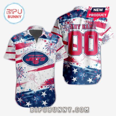 New York Jets 2025 Independence Day 4th Of July Hawaiian Shirt