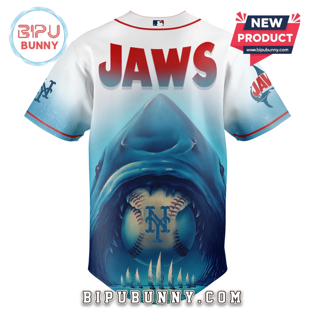 New York Mets x JAWS Limited Edition Baseball Jersey New York Mets x JAWS Limited Edition Baseball Jersey