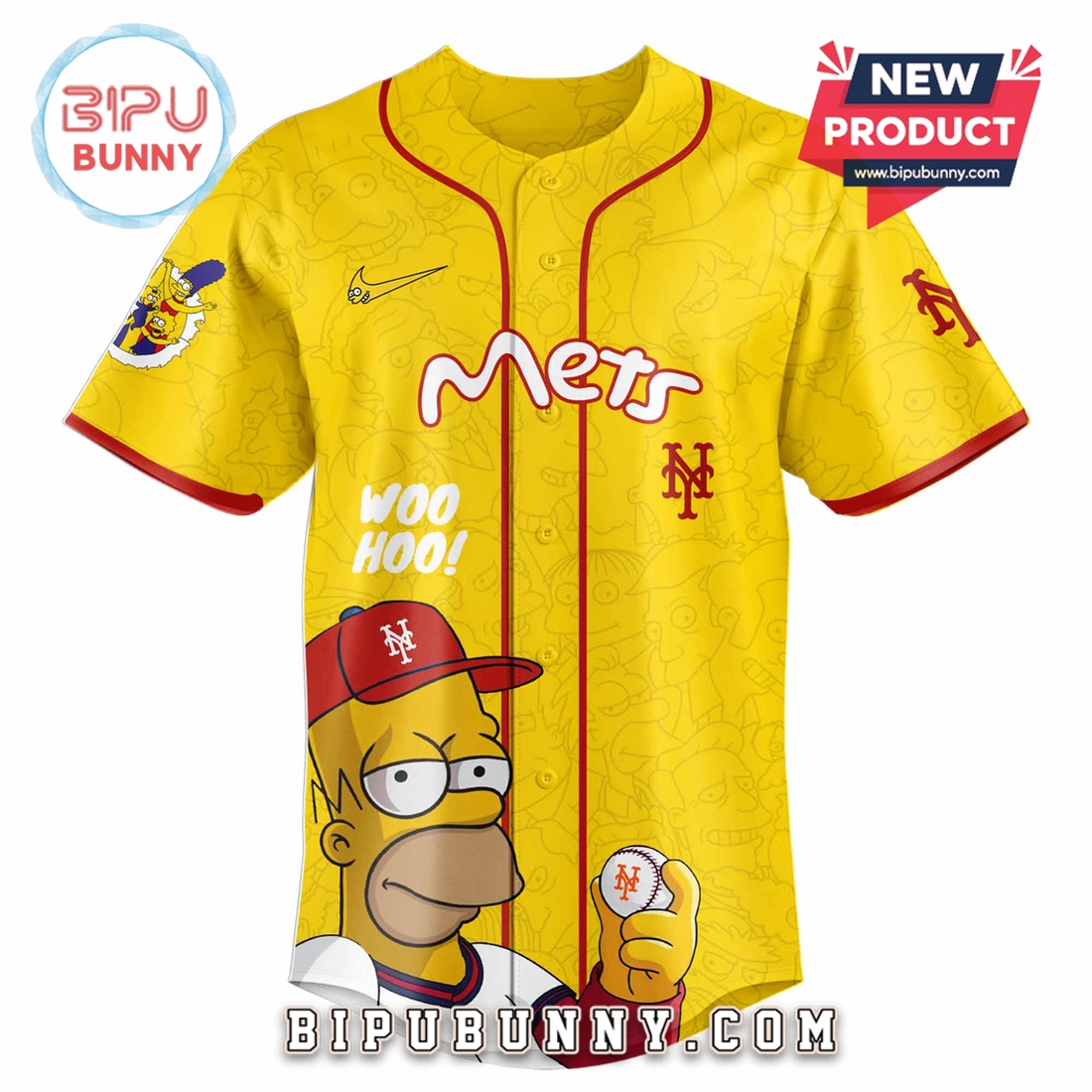 New York Mets x The Simpsons Limited Edition Baseball Jersey New York Mets x The Simpsons Limited Edition Baseball Jersey