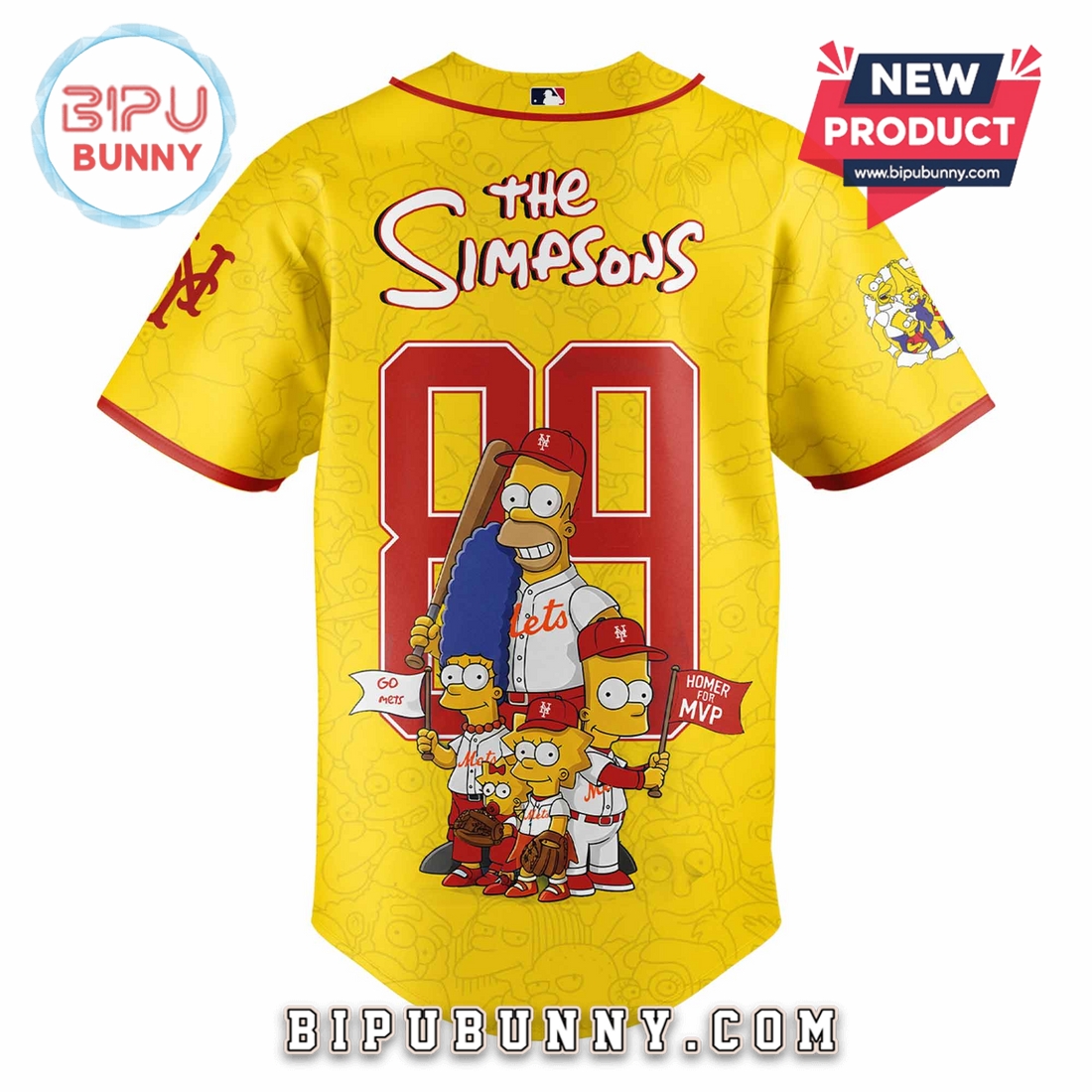 New York Mets x The Simpsons Limited Edition Baseball Jersey New York Mets x The Simpsons Limited Edition Baseball Jersey