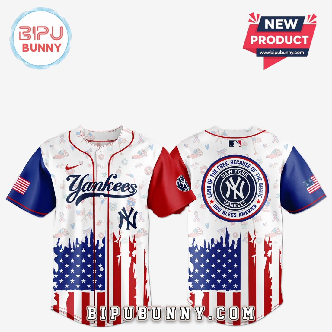 New York Yankees Independence Day Baseball Jersey 2025 New York Yankees Independence Day Baseball Jersey 2025