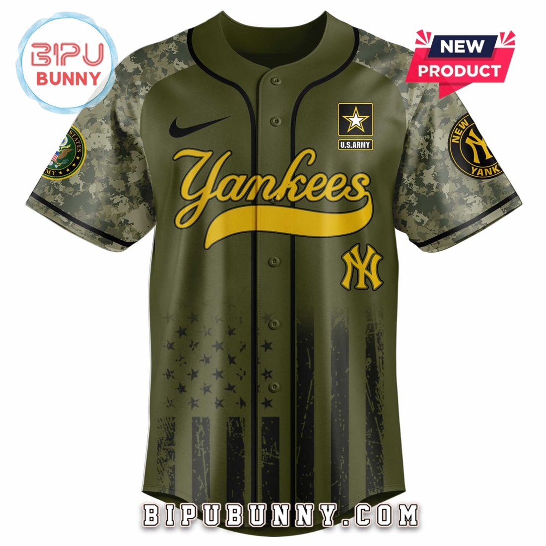New York Yankees MLB x 250 U.S. Army Baseball Jersey New York Yankees MLB x 250 U.S. Army Baseball Jersey