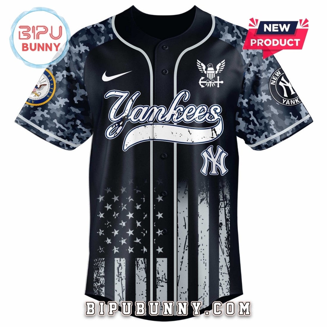 New York Yankees MLB x 250 U.S. Navy Baseball Jersey New York Yankees MLB x 250 U.S. Navy Baseball Jersey