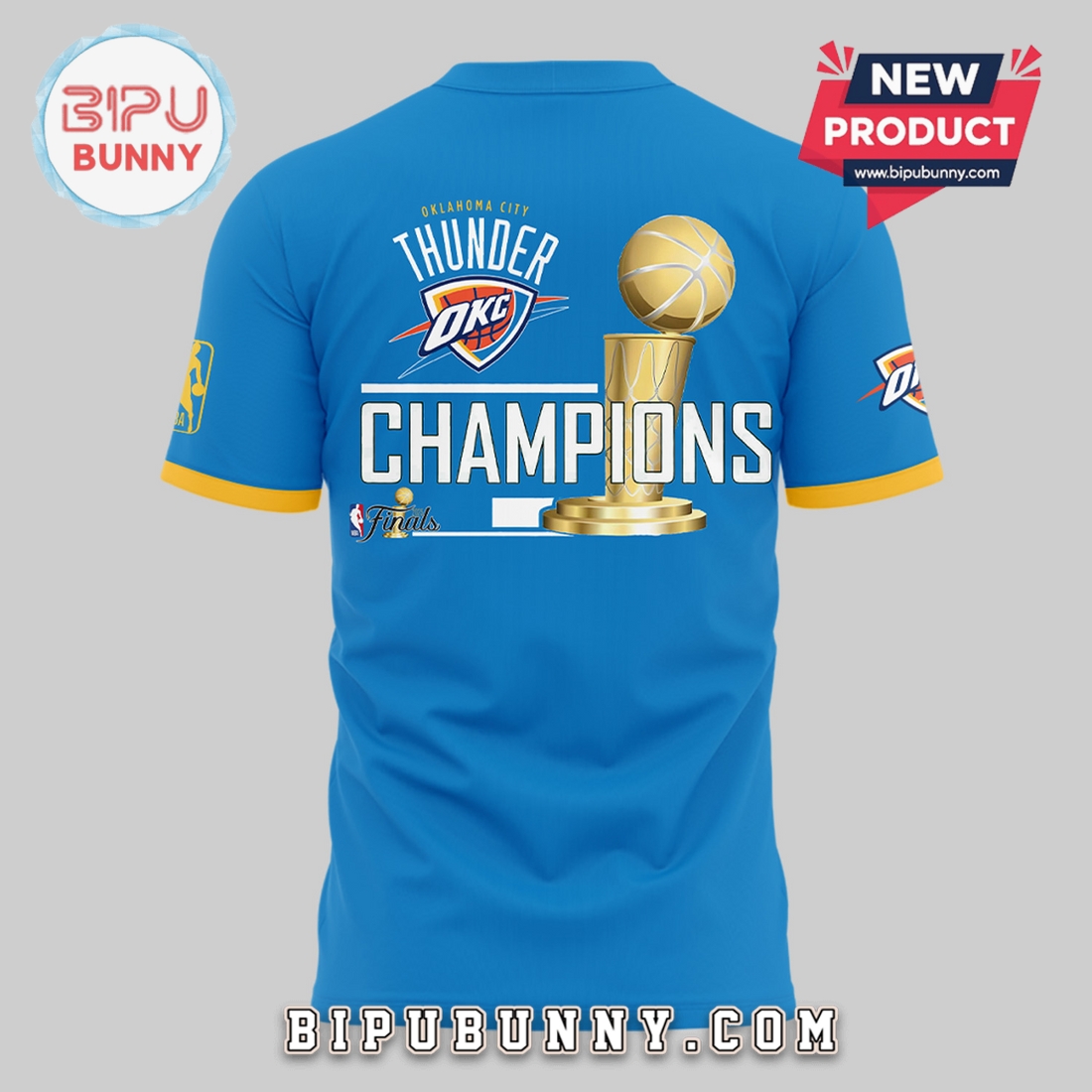 Oklahoma City Thunder OKC Champions 2025 Blue Hoodie Oklahoma City Thunder OKC Champions 2025 Blue Hoodie