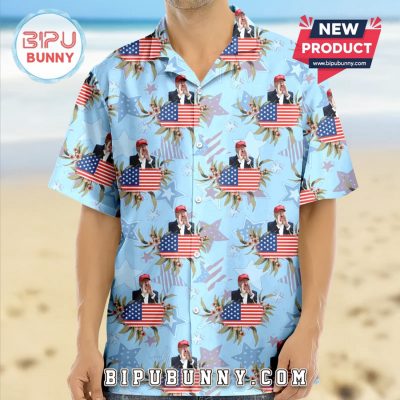 Patriotic Stars Flag Independence Day Hawaiian Shirt