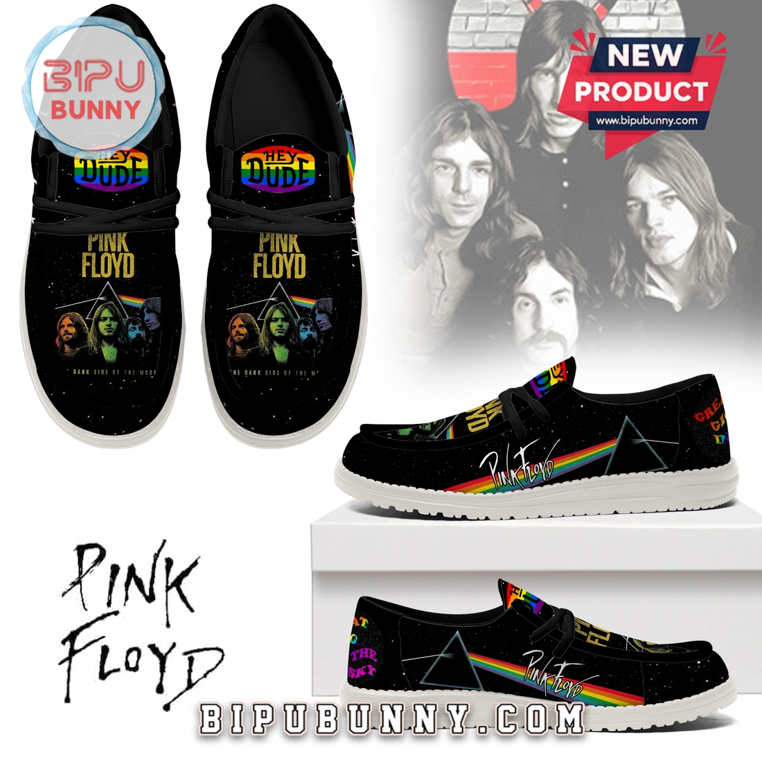 Pink Floyd Dark Side Of The Moon Loafer Shoes Pink Floyd Dark Side Of The Moon Loafer Shoes