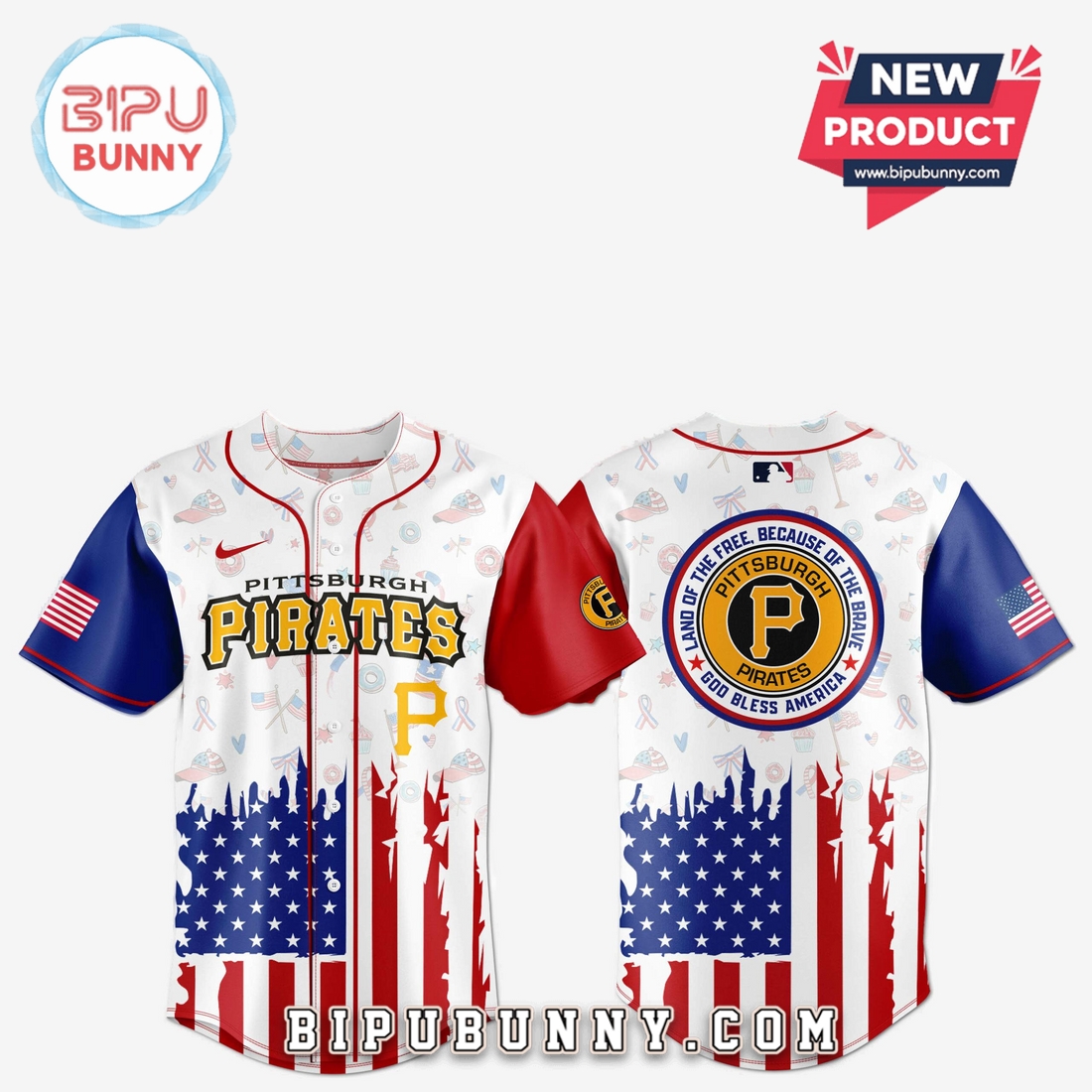 Pittsburgh Pirates Independence Day Baseball Jersey 2025 Pittsburgh Pirates Independence Day Baseball Jersey 2025