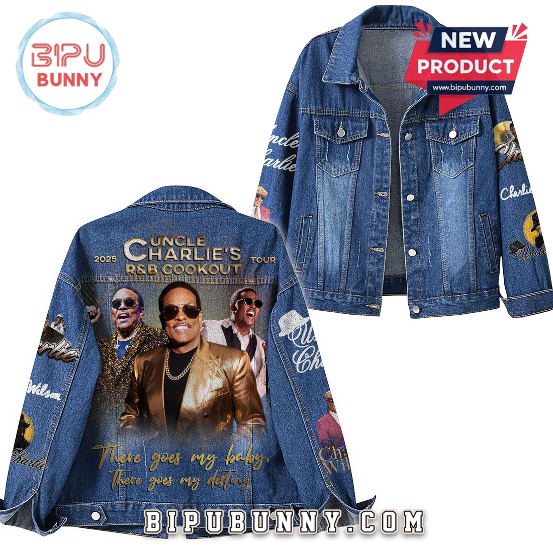 Premium Charlie Wilson 2025 Tour Denim Jacket Premium Charlie Wilson 2025 Tour Denim Jacket