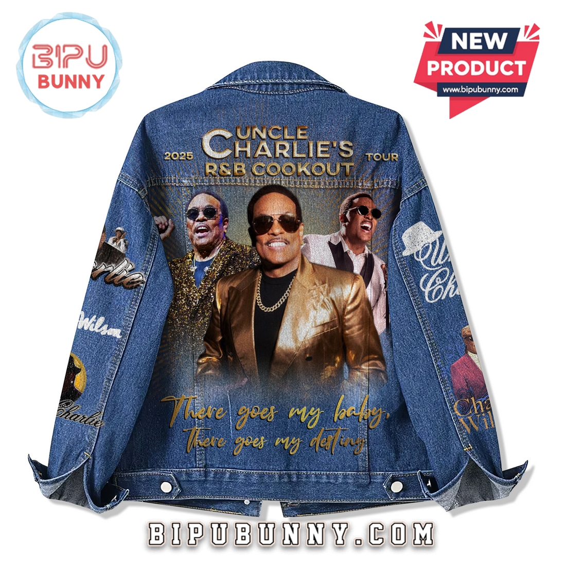 Premium Charlie Wilson 2025 Tour Denim Jacket Premium Charlie Wilson 2025 Tour Denim Jacket