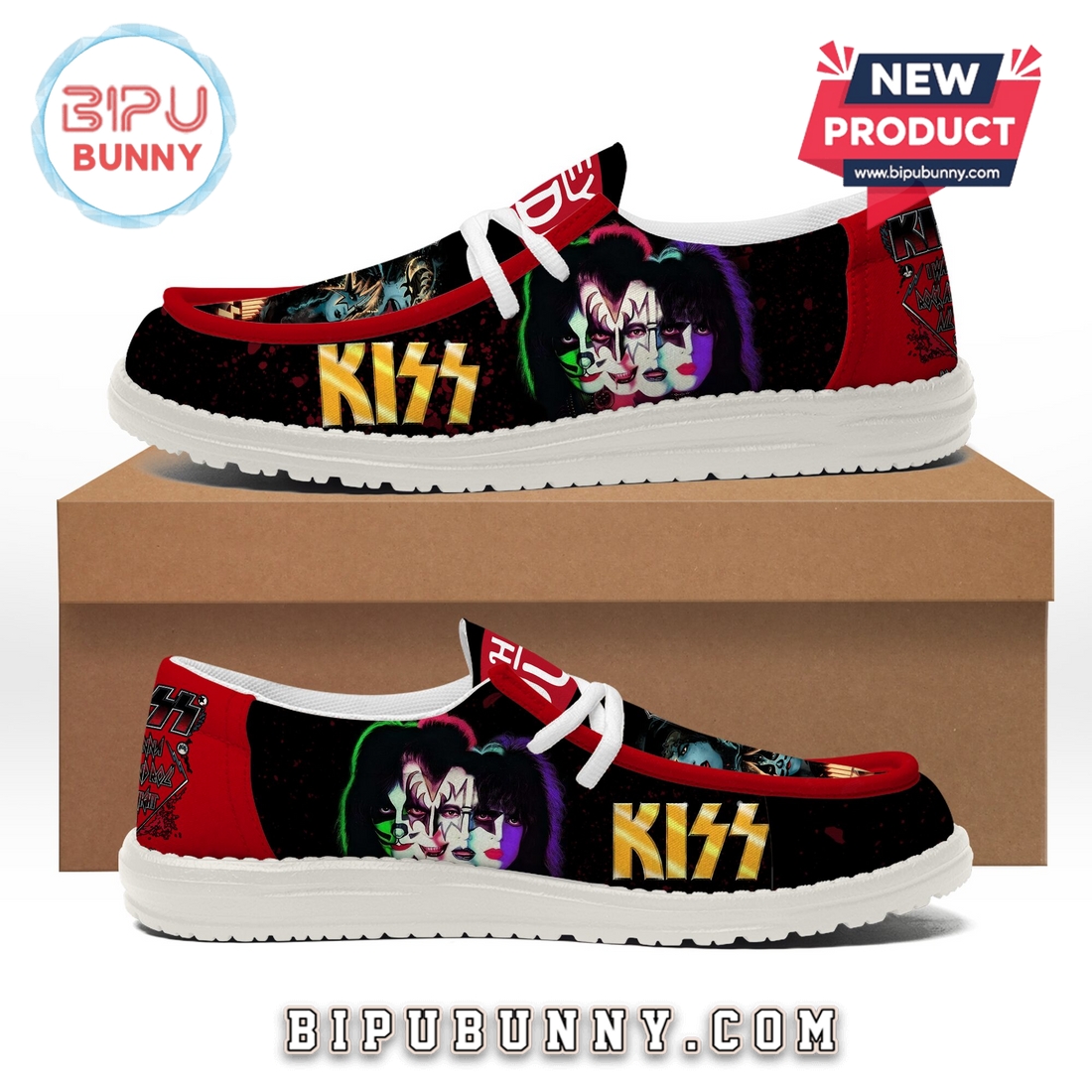 Premium Destroyer Kiss Band Loafer Shoes Premium Destroyer Kiss Band Loafer Shoes