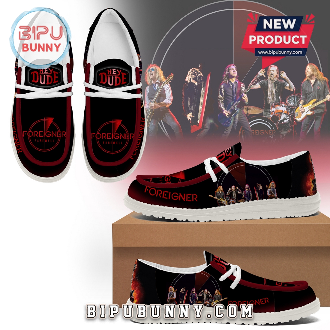 Premium Foreigner Farewell Tour 2025 Loafer Shoes Premium Foreigner Farewell Tour 2025 Loafer Shoes