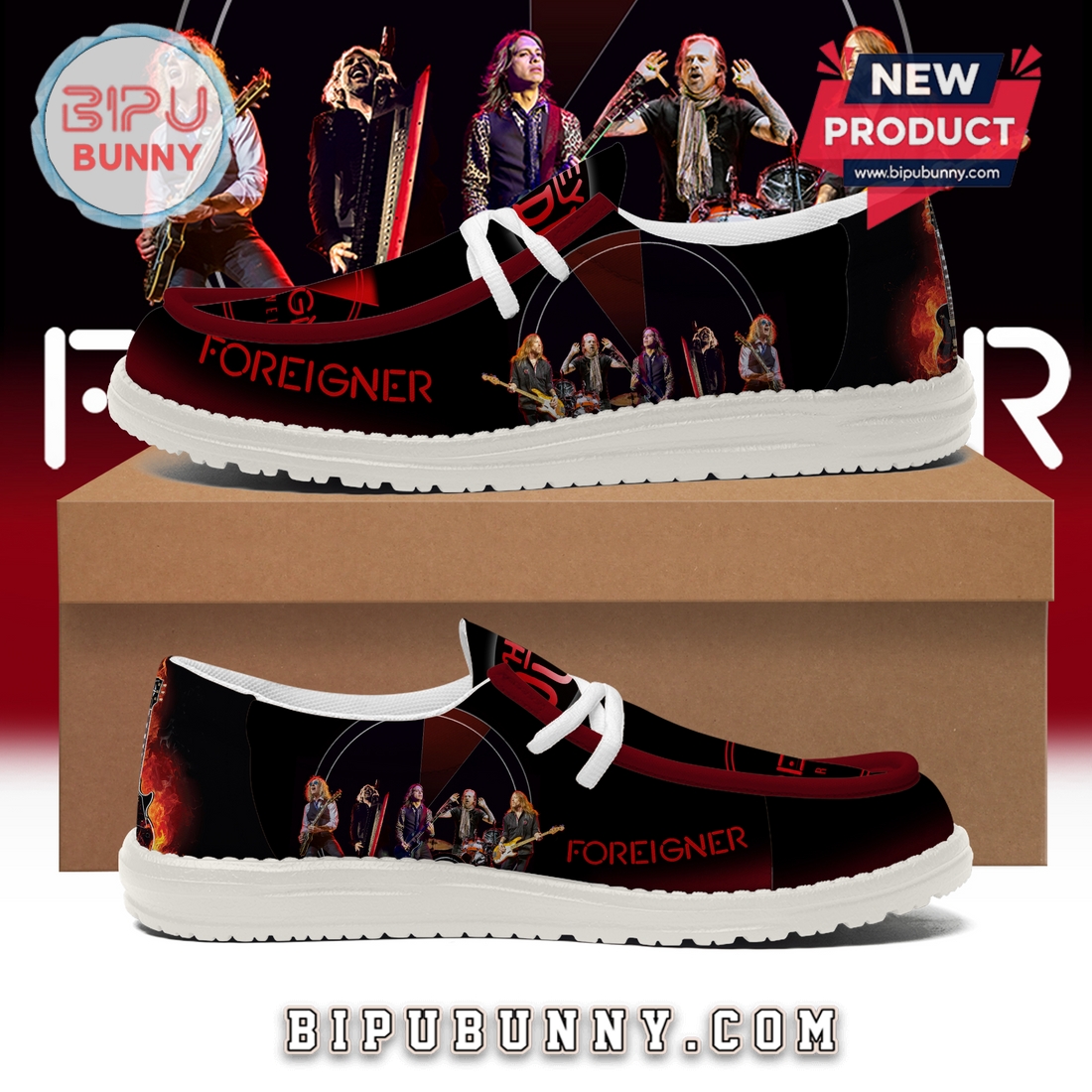 Premium Foreigner Farewell Tour 2025 Loafer Shoes Premium Foreigner Farewell Tour 2025 Loafer Shoes