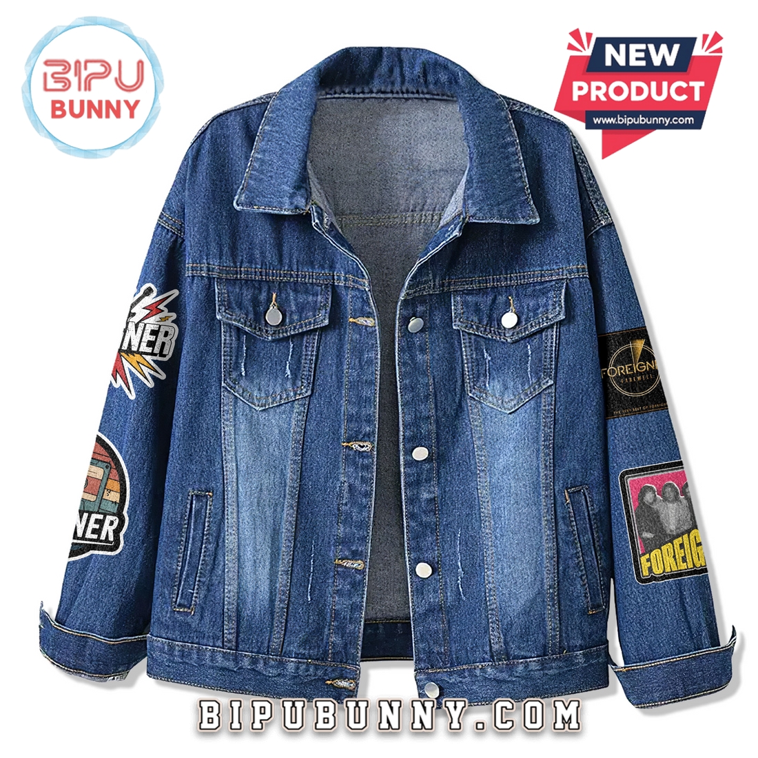 Premium Foreigner Tour 2025 Denim Jacket Premium Foreigner Tour 2025 Denim Jacket