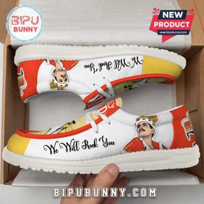 Premium Freddie Mercury We Will Rock You Loafer Shoes