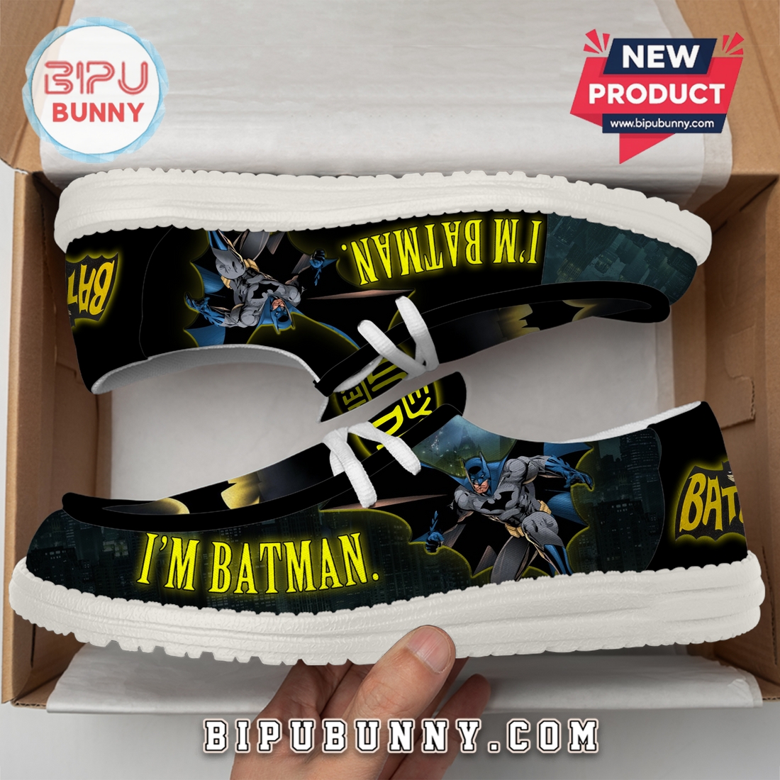 Premium I Am Batman Loafer Shoes Premium I Am Batman Loafer Shoes