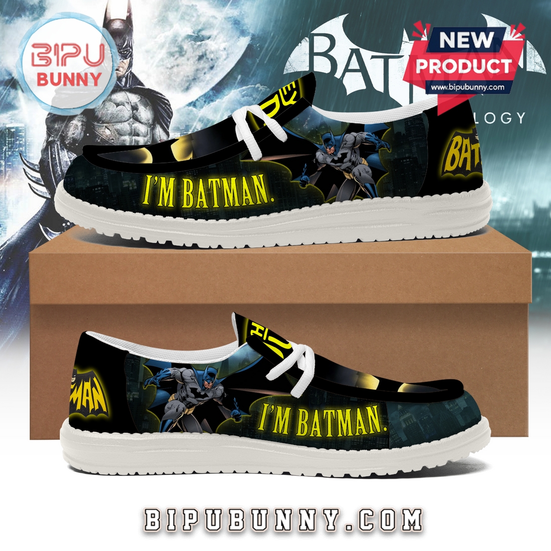 Premium I Am Batman Loafer Shoes Premium I Am Batman Loafer Shoes