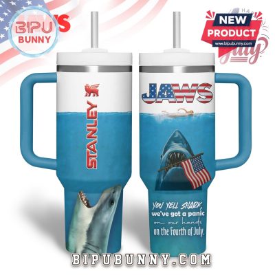 Premium Jaws Happy 4th Of July Stanley Cup