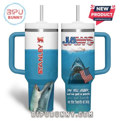 Premium Jaws Happy 4th Of July Stanley Cup