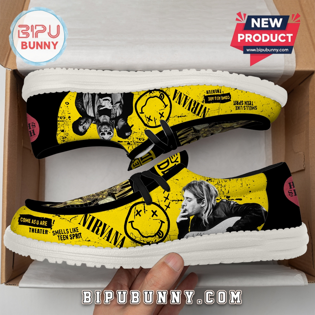 Premium Nirvana Smells Like Teen Spirit Loafer Shoes Premium Nirvana Smells Like Teen Spirit Loafer Shoes