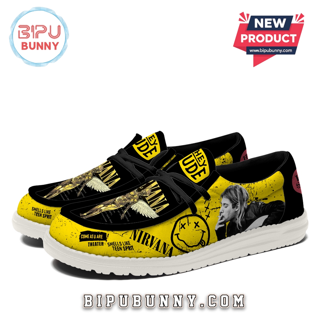 Premium Nirvana Smells Like Teen Spirit Loafer Shoes Premium Nirvana Smells Like Teen Spirit Loafer Shoes