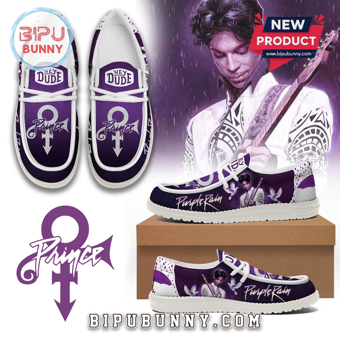 Premium Prince Purple Rain Loafer Shoes Premium Prince Purple Rain Loafer Shoes
