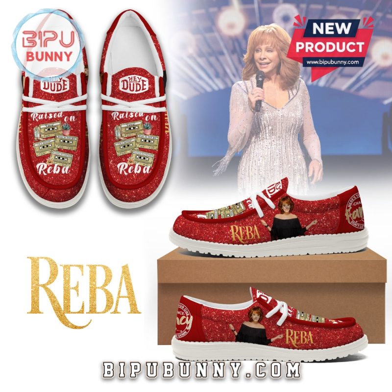 Premium Raised On Reba Red Loafer Shoes