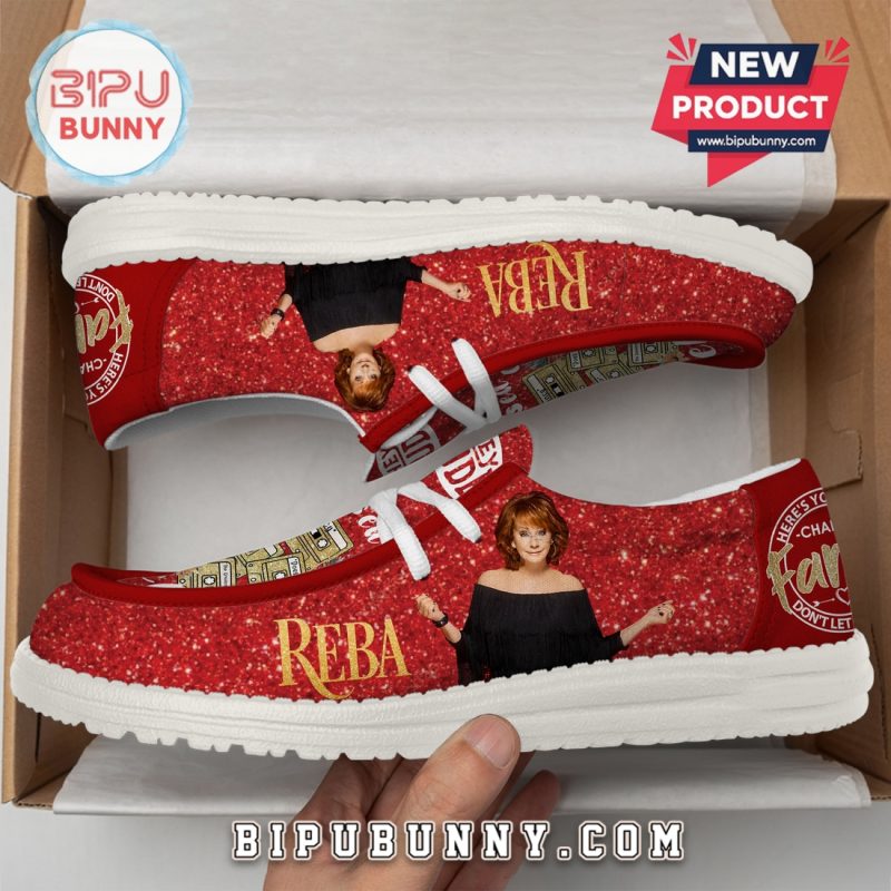 Premium Raised On Reba Red Loafer Shoes